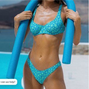 Bright Swimwear Bikini Capri Top in Ocean Dream pattern